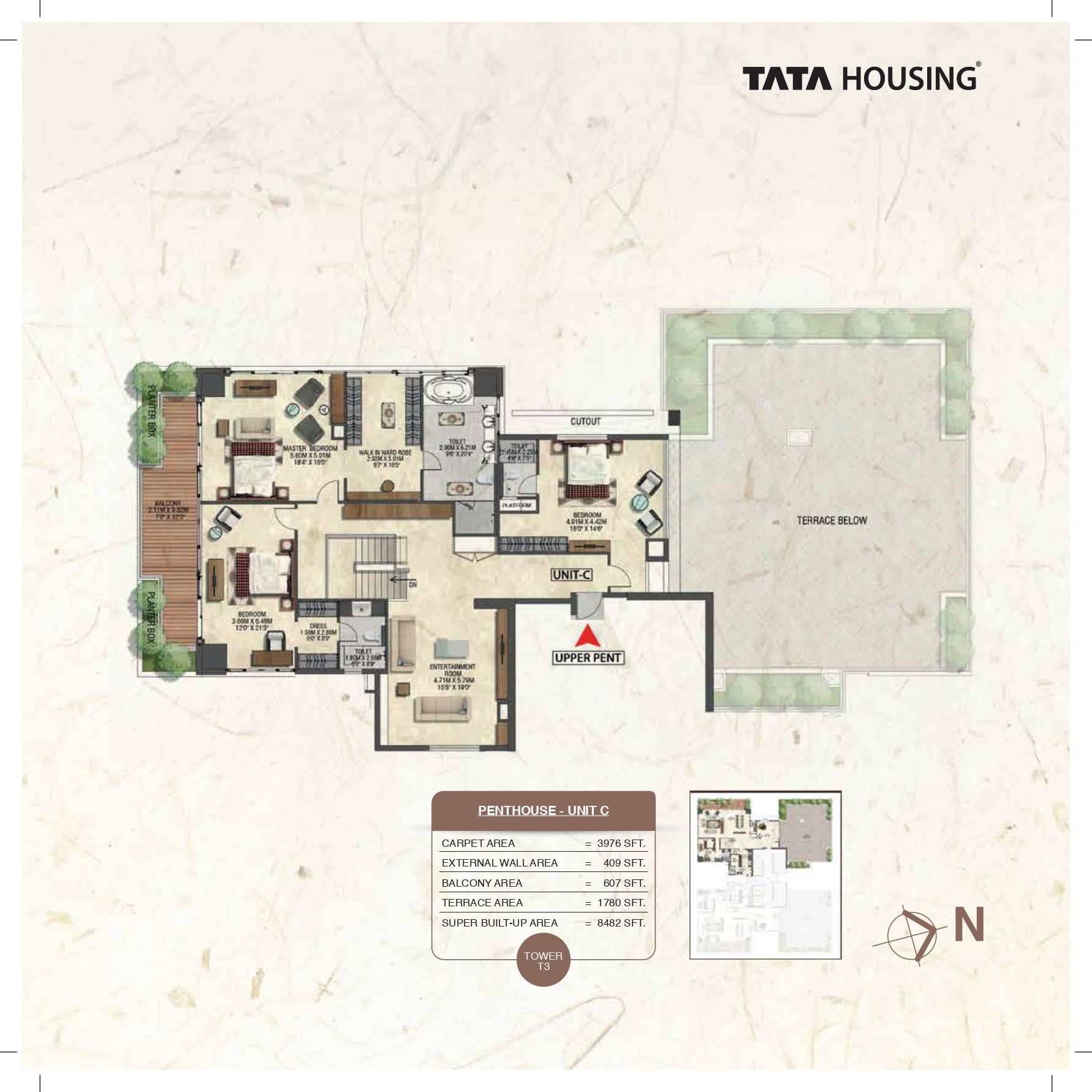 Tata Promont Penthouse Floor Plan_Unit C (2)