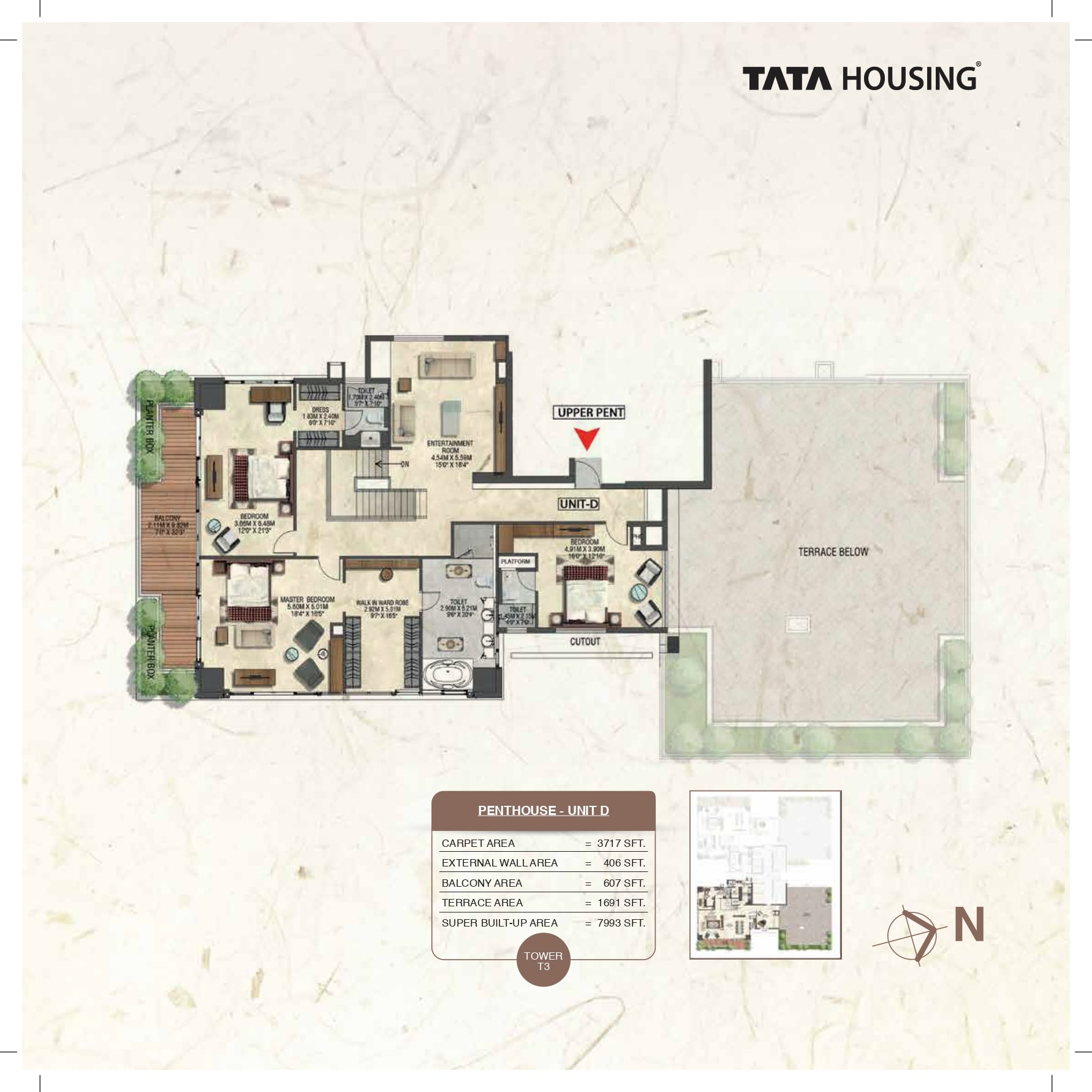 Tata Promont Penthouse Floor Plan_Unit D (2)